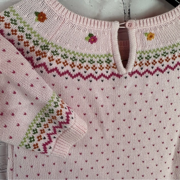 gymboree 2007 pink sweater dress sz 12 100% Cotton - Picture 7 of 7